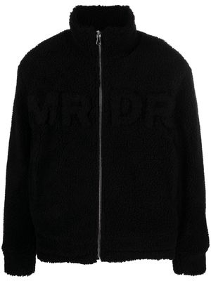 Who Decides War MRDR fleece zip-up jacket - Black