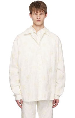 Who Decides War Off-White Embroidered Shirt