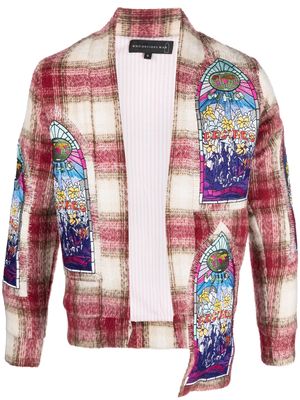 Who Decides War Windowed embroidered cardigan - Pink