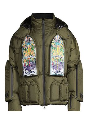 Who Decides War x Add Skiwear Hooded Down Bomber Jacket