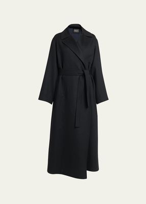 Wide Cashmere Extralight Belted Coat