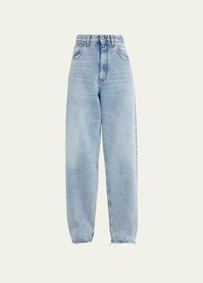 Wide-Leg Baggy 5-Pocket Jeans