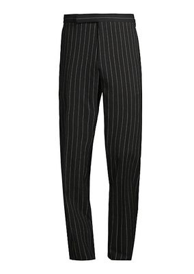 Wide Stripe Cotton-Blend Trousers