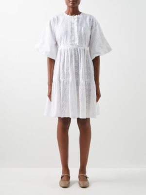 Wiggy Kit - Ivy Embroidered Cotton Dress - Womens - White