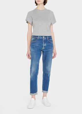 Wilbur Mid-Rise Tapered Ankle Jeans