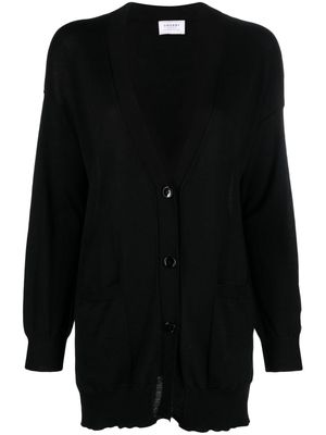 Wild Cashmere button-fastening long cardigan - Black