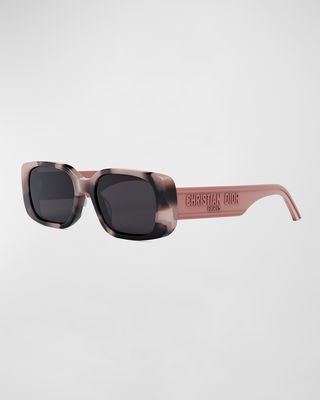 Wild Dior Rectangle Acetate Sunglasses