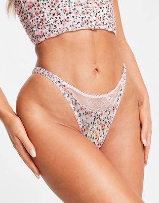Wild Lovers Shelly tanga thong in floral-Multi