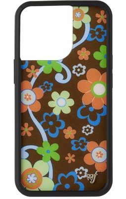 Wildflower Cases Brown Far Out Floral iPhone 13 Pro Case