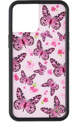 Wildflower Cases Pink Butterfly iPhone 12 Pro Max Case