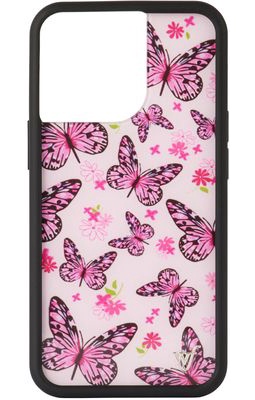 Wildflower Cases Pink Butterfly iPhone 13 Pro Case