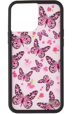 Wildflower Cases Pink Butterfly iPhone 13 Pro Max Case