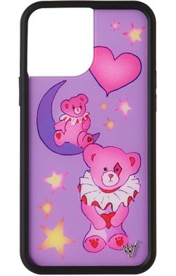 Wildflower Cases Purple Harlequin Bear Hug iPhone 13 Pro Max Case