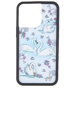 Wildflower iPhone 13 Pro Case in Baby Blue.