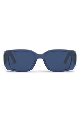 Wildior S2U 53mm Rectangular Sunglasses in Shiny Blue /Blue