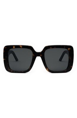 Wildior S3U 55mm Square Sunglasses in Dark Havana /Smoke Polarized