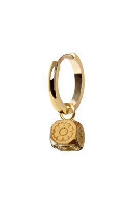 Wilhelmina Garcia Amulete Die Drop Earring in Gold