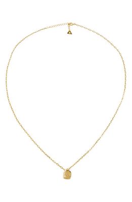 Wilhelmina Garcia Dice Pendant Necklace in Gold