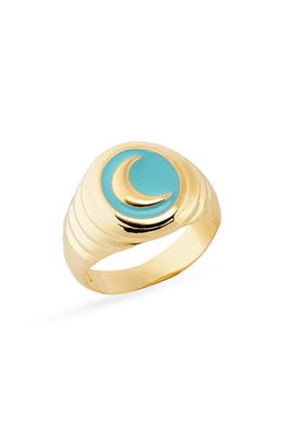 Wilhelmina Garcia Moonchild Ring in Light Blue