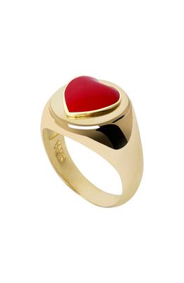 Wilhelmina Garcia Red Heart Ring
