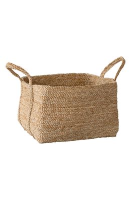 Will & Atlas Square Jute Basket with Handles in Natural