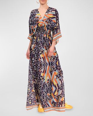 Willa Abstract Maxi Dress