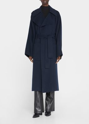 Wilson Belted Wool-Blend Long Coat