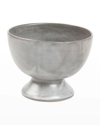 Wilson Cement Glaze Medium Footed Serving Bowls, Set of 2