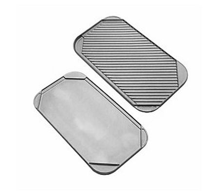 Wilton Armetale Gourmet Grillware Double Sided Grill Pan