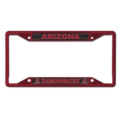 WINCRAFT Arizona Diamondbacks Chrome Color License Plate Frame in Red