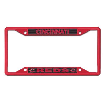 WINCRAFT Cincinnati Reds Chrome Color License Plate Frame