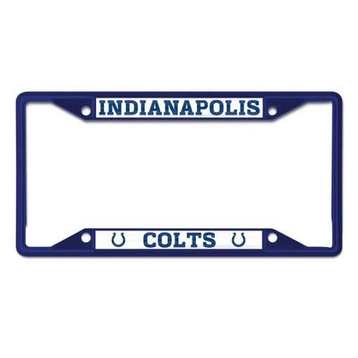 WINCRAFT Indianapolis Colts Chrome Color License Plate Frame in Blue