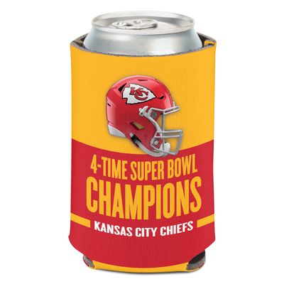 WinCraft Kansas City Chiefs Four-Time Super Bowl Champions 12oz. Can Cooler