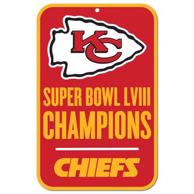 WinCraft Kansas City Chiefs Super Bowl LVIII Champions 11" x 17" Indoor/Outdoor Sign