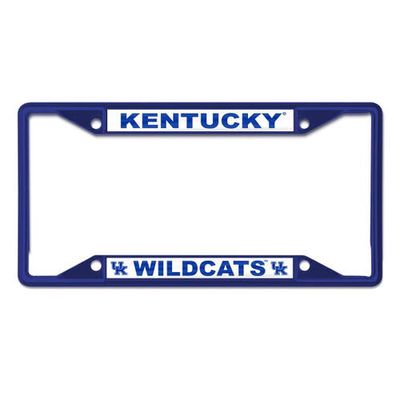 WINCRAFT Kentucky Wildcats Chrome Color License Plate Frame in Blue