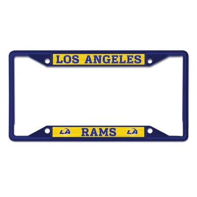 WINCRAFT Los Angeles Rams Chrome Color License Plate Frame in Blue