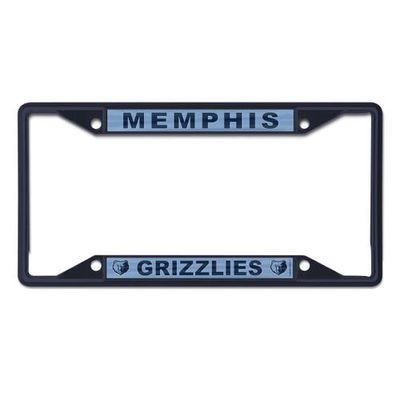 WINCRAFT Memphis Grizzlies Chrome Color License Plate Frame in Navy