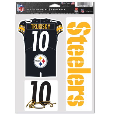 WinCraft Mitchell Trubisky Pittsburgh Steelers 5.5'' x 7.75'' Fan 3-Pack Decal Set