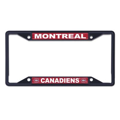 WINCRAFT Montreal Canadiens Chrome Color License Plate Frame in Red