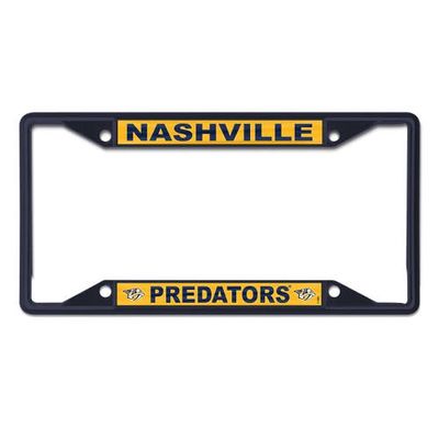 WINCRAFT Nashville Predators Chrome Colored License Plate Frame in Navy