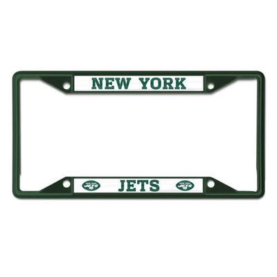 WINCRAFT New York Jets Chrome Color License Plate Frame in Green