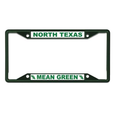 WINCRAFT North Texas Mean Green Chrome Color License Plate Frame