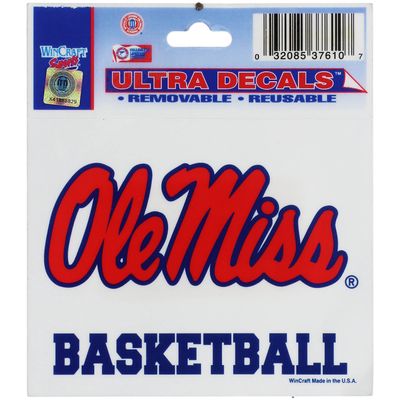 WinCraft Ole Miss Rebels 3'' x 4'' Basketball Decal