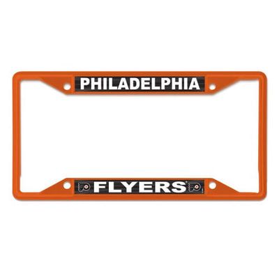 WINCRAFT Philadelphia Flyers Chrome Colored License Plate Frame in Orange