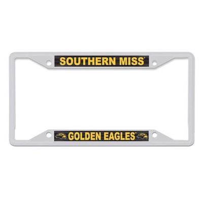 WINCRAFT Southern Miss Golden Eagles Chrome Color License Plate Frame in White