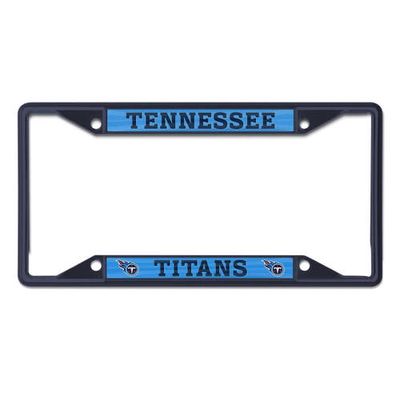 WINCRAFT Tennessee Titans Chrome Color License Plate Frame in Navy