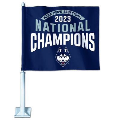 WinCraft  UConn Huskies 2023 NCAA Men's Basketball National Champions 11'' x 14'' Car Flag