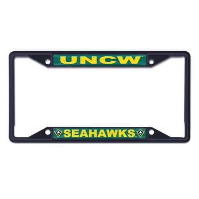 WINCRAFT UNC Wilmington Seahawks Chrome Color License Plate Frame in Navy