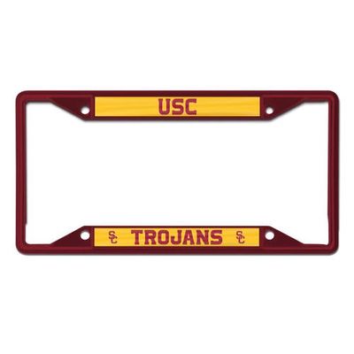 WINCRAFT USC Trojans Chrome Colored License Plate Frame