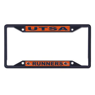 WINCRAFT UTSA Roadrunners Chrome Color License Plate Frame in Navy